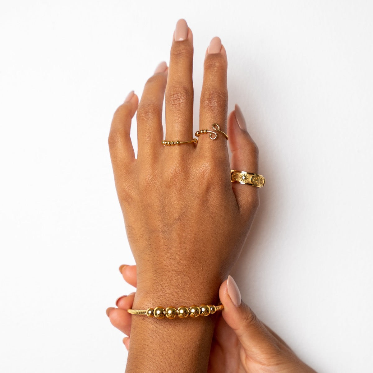 Bracelete Bolas Banhado a Ouro 18K