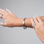 Bracelete Pedra Aqua Prata