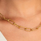 Colar de Corrente Banhado a Ouro 18K