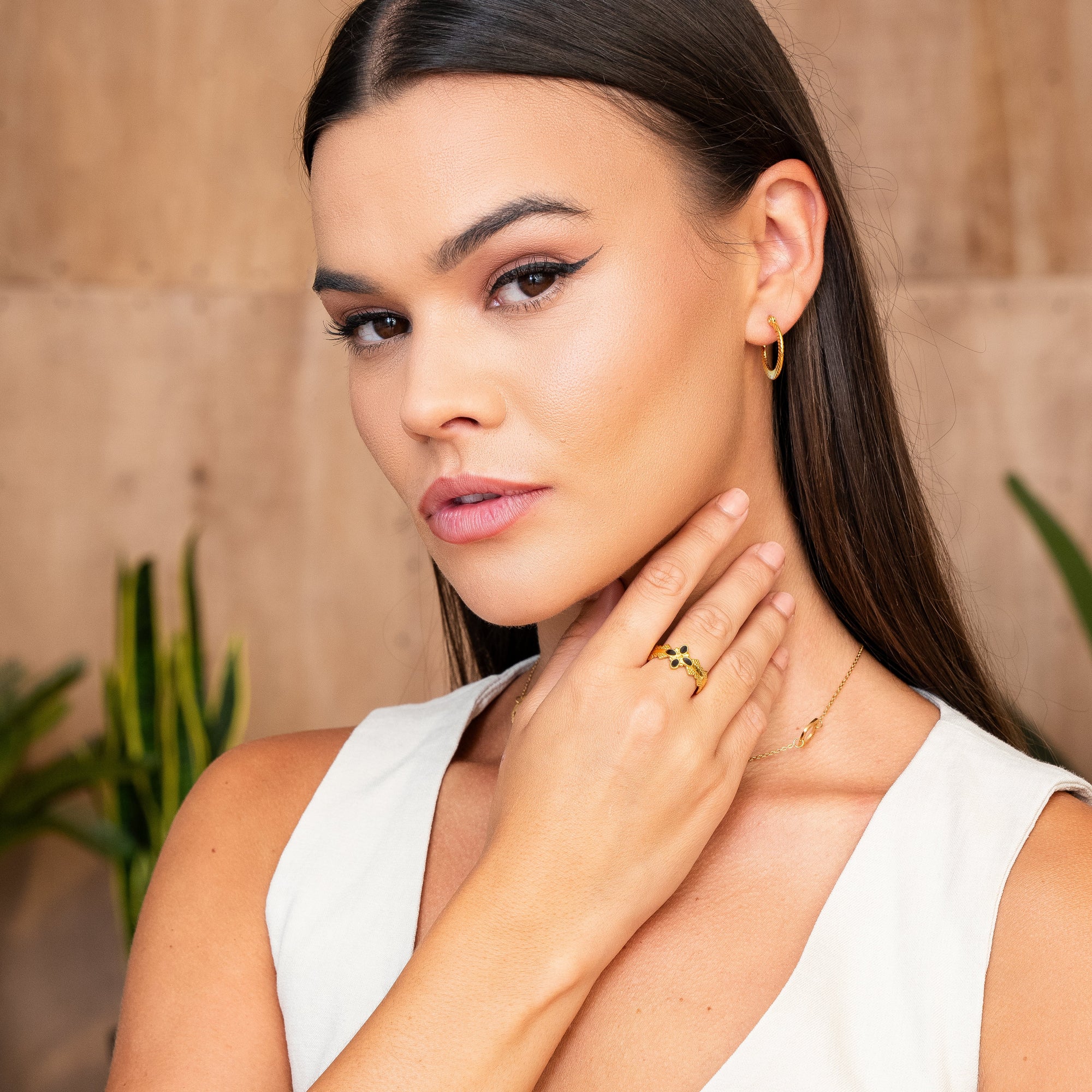 Brinco Argola Catania Banhado a Ouro 18K