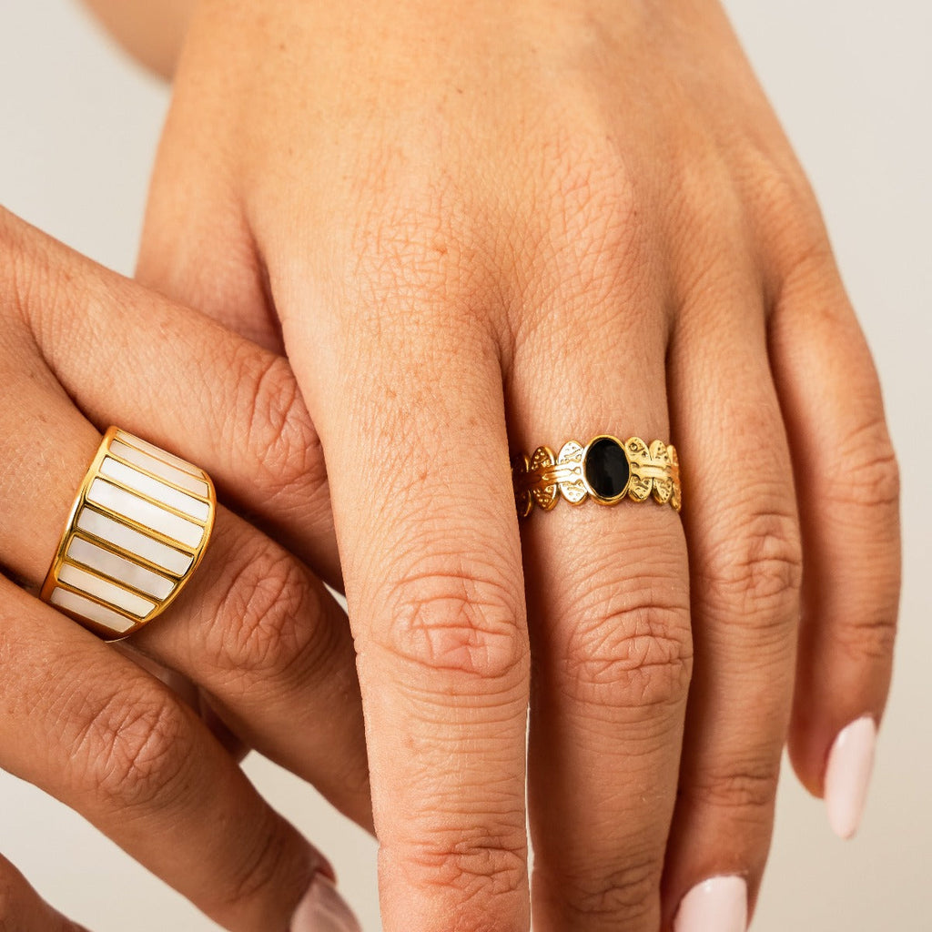 Anel Roma Banhado a Ouro 18k