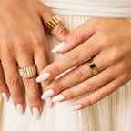 Anel Roma Banhado a Ouro 18k
