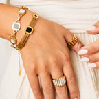 Anel Roma Banhado a Ouro 18k