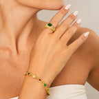 Pulseira Milano com Zircônia Colorida