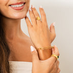 Bracelete Milano Trançado Banhado a Ouro 18k