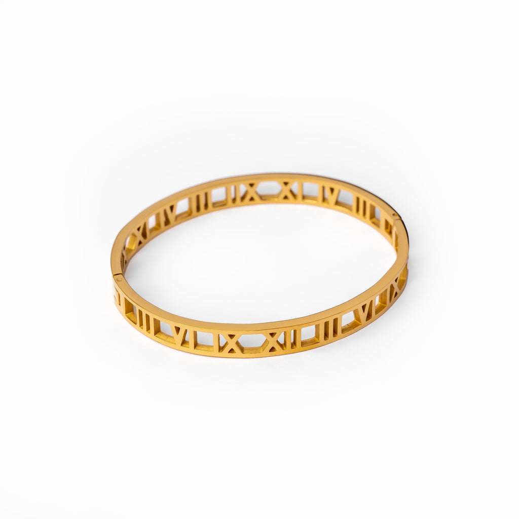 Bracelete de Números Banhado a ouro 18k