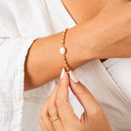 Pulseira Pingente Pérola de Água Doce