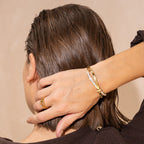 Bracelete Números Romanos Banhado a Ouro 18k