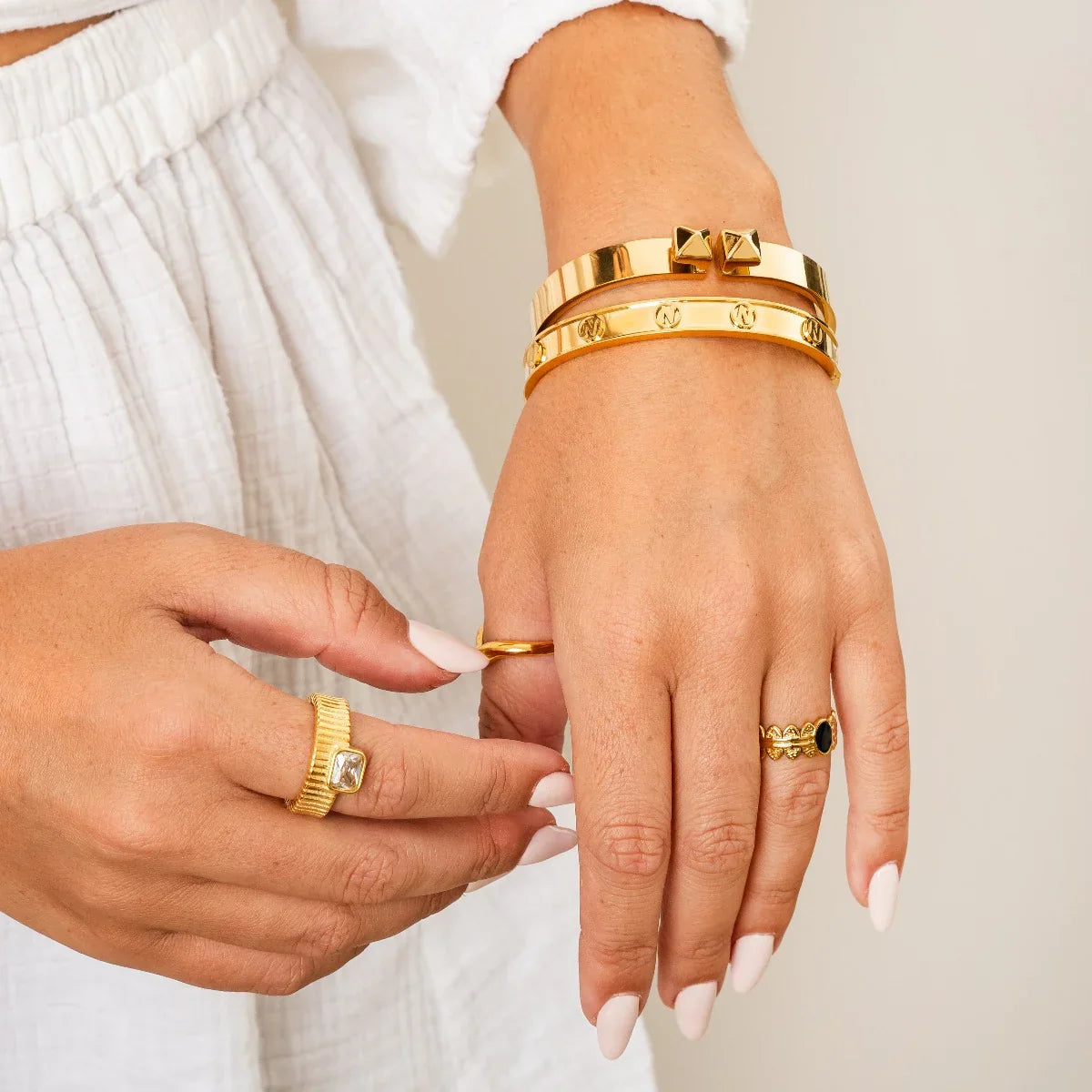 Anel Capri Banhado em Ouro 18k