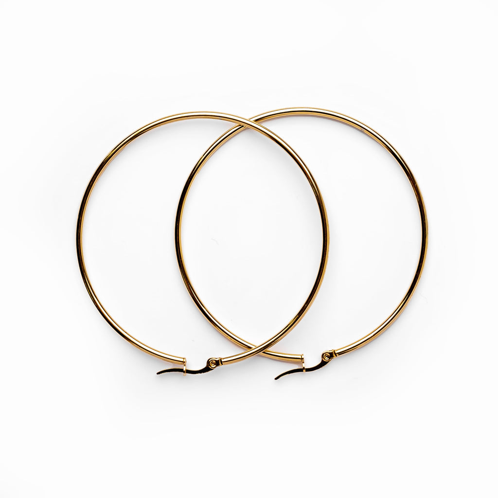 Brinco Argola Banhado em Ouro 18K