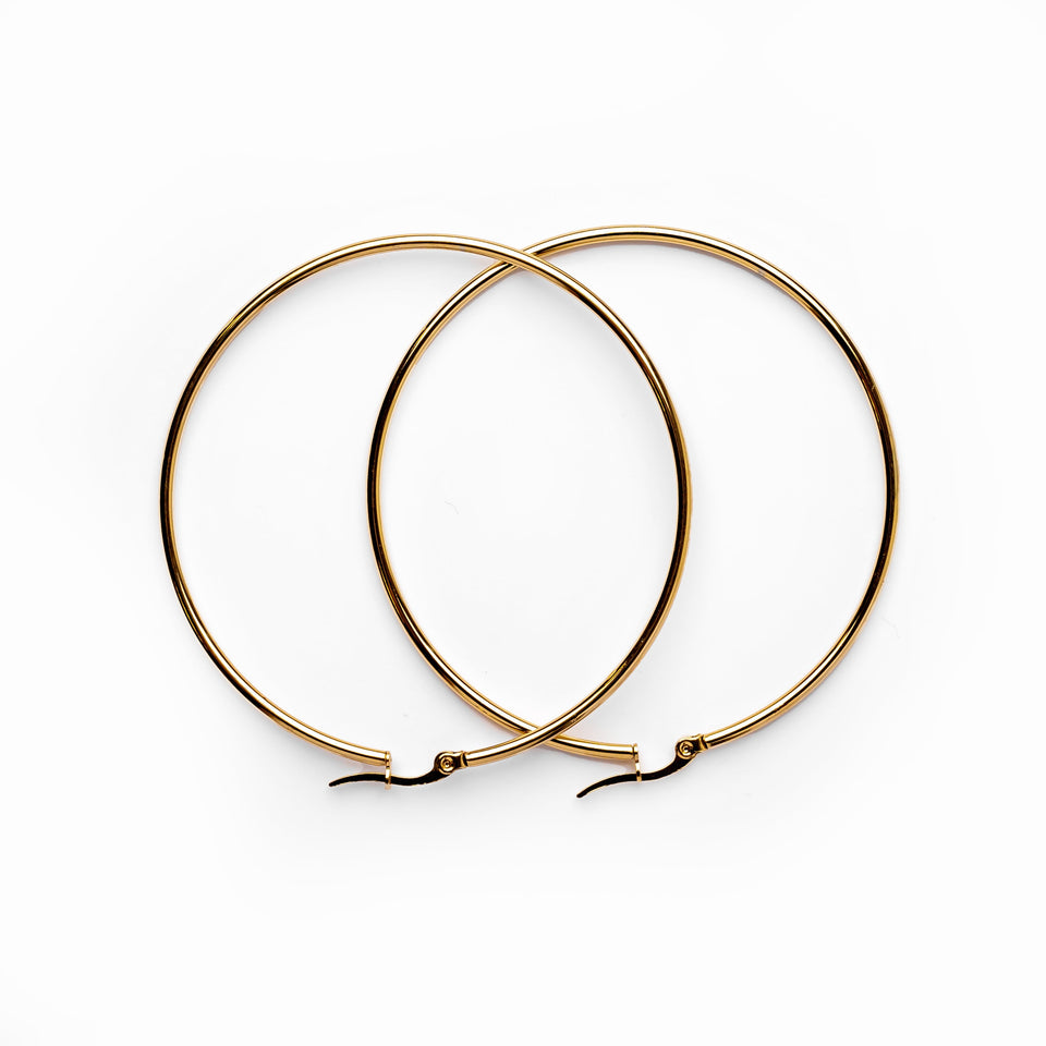 Brinco Argola Banhado em Ouro 18K