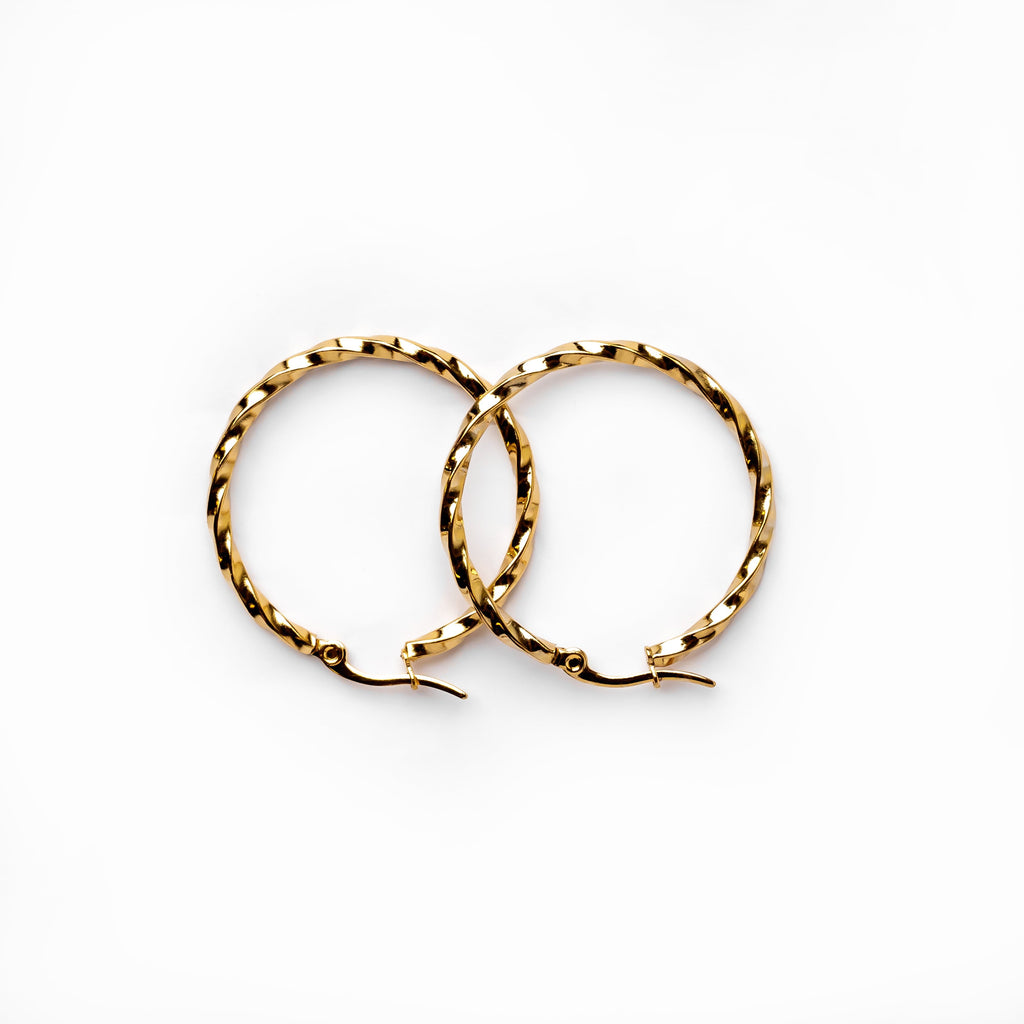 Brinco Argola Zuri Banhado a Ouro 18K