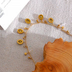 Colar com Cristais de Zircônia Coloridas