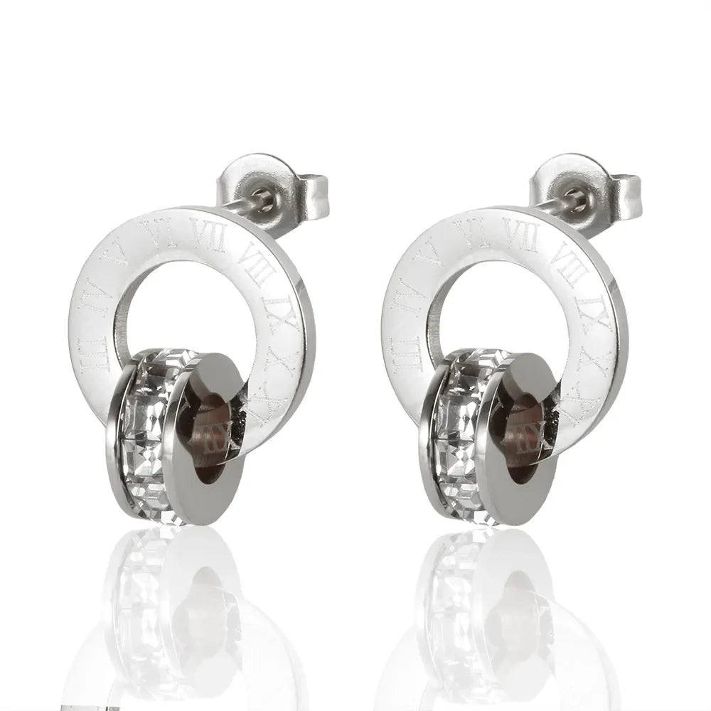 Brinco Imperial Romano com Cristais de Zircônia