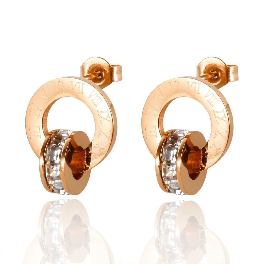 Brinco Imperial Romano com Cristais de Zircônia