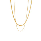 Colar Duplo Banhado a Ouro