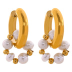 Brinco Argola com Pérolas