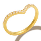 Anel Realeza Banhado a Ouro 18k
