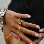 Anel Dourado Banhado a Ouro