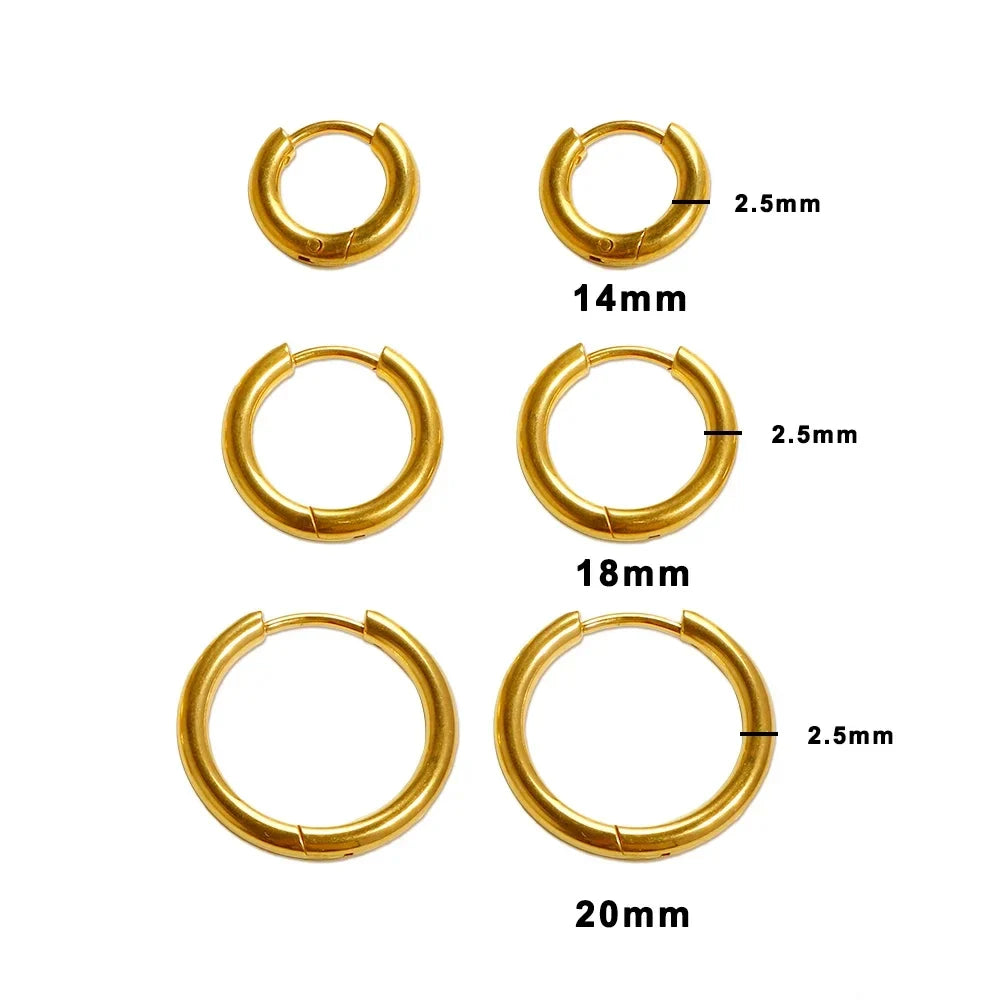 Brinco Trio de Argolas Lumi Banhado em Ouro 18k