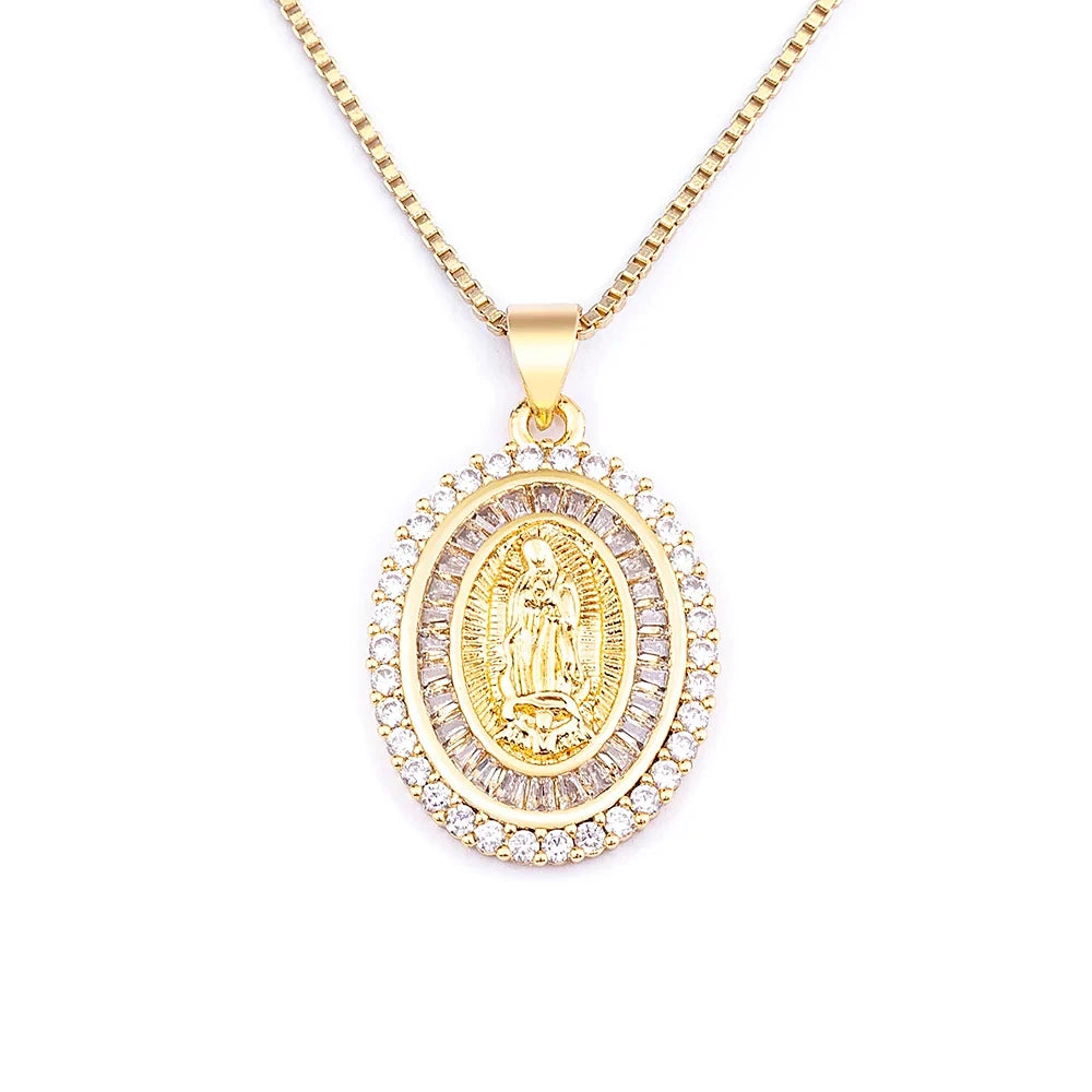 Colar com Pingente Nossa Senhora de Aparecida