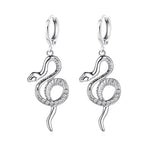Brinco Cobra com Cristais de Zirônia