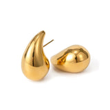 Brinco Gota Dourada Banhado a Ouro 18K