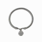 Bracelete com Pingente de São Bento Prata