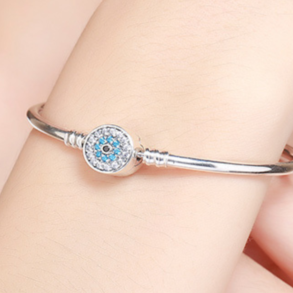 Pulseira de Berloque Olho Grego - Prata 925