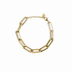 Pulseira Corrente Clipe Banhado a Ouro 18k