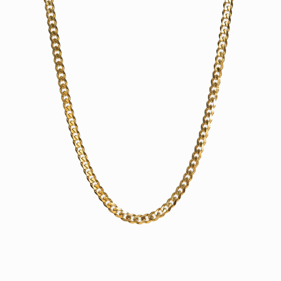 Colar Estilo Corrente Banhado a Ouro 18K
