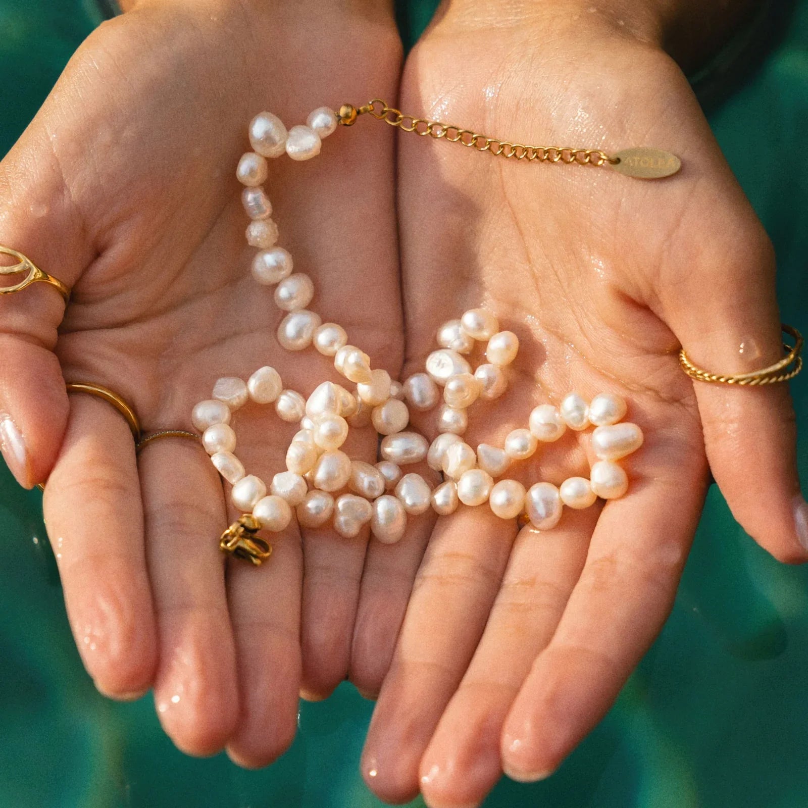 Colar com Pérolas de Água Doce