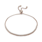 Pulseira Regulável Trendy com Zircônias em Prata