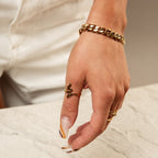 Pulseira Grossa Banhado a Ouro 18K
